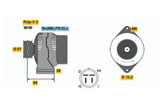generátor BOSCH 0 986 038 571