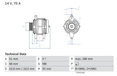 generátor BOSCH 0 986 038 600