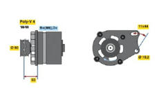 Alternátor BOSCH 0 986 038 621