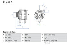 Alternátor BOSCH 0 986 038 740