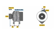 generátor BOSCH 0 986 038 750