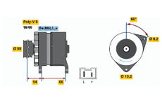 generátor BOSCH 0 986 038 821