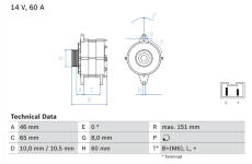 generátor BOSCH 0 986 038 851