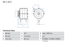 generátor BOSCH 0 986 039 130