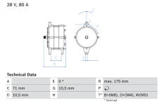 generátor BOSCH 0 986 039 340