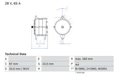 Alternátor BOSCH 0 986 039 490