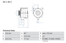 generátor BOSCH 0 986 039 790