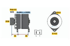 generátor BOSCH 0 986 039 961