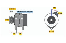 generátor BOSCH 0 986 040 001