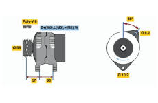 generátor BOSCH 0 986 040 081