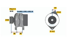 generátor BOSCH 0 986 040 101