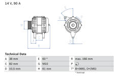 Alternátor BOSCH 0 986 040 340