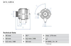 generátor BOSCH 0 986 040 360