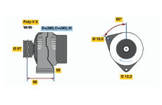 generátor BOSCH 0 986 040 410
