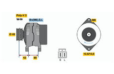 generátor BOSCH 0 986 040 441