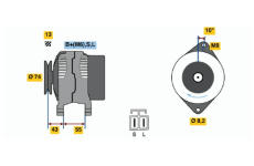 generátor BOSCH 0 986 040 481