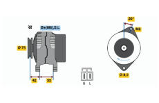 generátor BOSCH 0 986 040 551