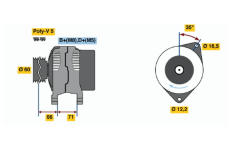 generátor BOSCH 0 986 040 651