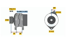 generátor BOSCH 0 986 040 661