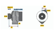 generátor BOSCH 0 986 041 361