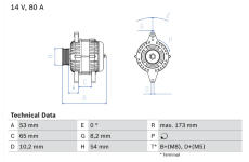 generátor BOSCH 0 986 041 381