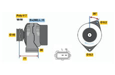 generátor BOSCH 0 986 041 391