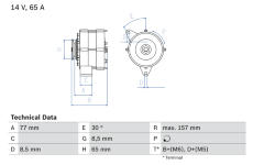 generátor BOSCH 0 986 041 600