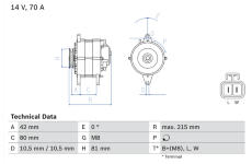 generátor BOSCH 0 986 041 790