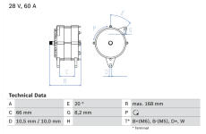 generátor BOSCH 0 986 042 051