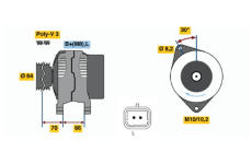 generátor BOSCH 0 986 042 101