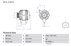 generátor BOSCH 0 986 042 181