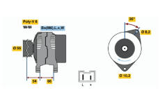 generátor BOSCH 0 986 042 231