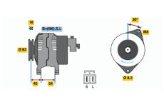 generátor BOSCH 0 986 042 281