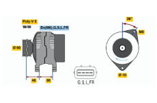 generátor BOSCH 0 986 042 301