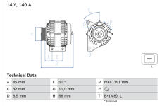 generátor BOSCH 0 986 042 840