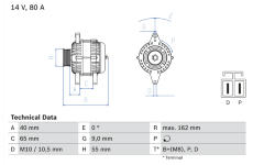 generátor BOSCH 0 986 042 911