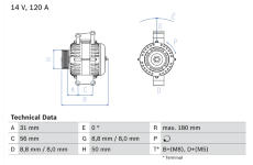 generátor BOSCH 0 986 043 900