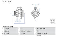 generátor BOSCH 0 986 044 020