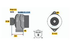 generátor BOSCH 0 986 044 511