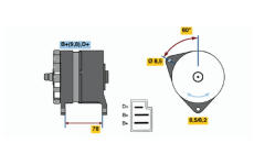 generátor BOSCH 0 986 044 641