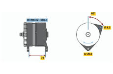 generátor BOSCH 0 986 044 711