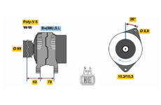 generátor BOSCH 0 986 044 721