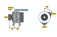 generátor BOSCH 0 986 044 741