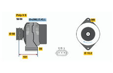 generátor BOSCH 0 986 045 051