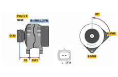 generátor BOSCH 0 986 045 110