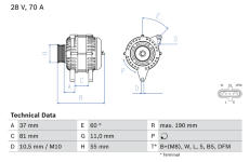 generátor BOSCH 0 986 045 160