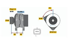 Alternátor BOSCH 0 986 045 221