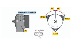 generátor BOSCH 0 986 047 430