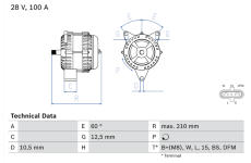 generátor BOSCH 0 986 045 290