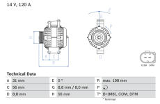 generátor BOSCH 0 986 045 380